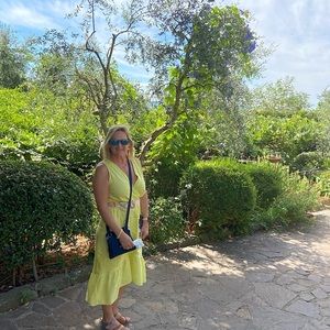 super cute linen HI-LO dress